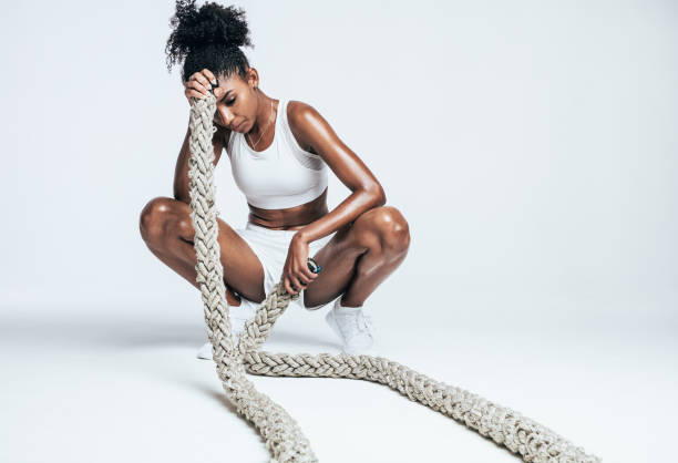 istock Woman relaxing during intense workout 1140116838
