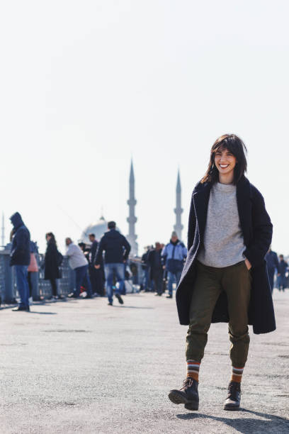 istock Traveler walking on the sidewalk 1140117617