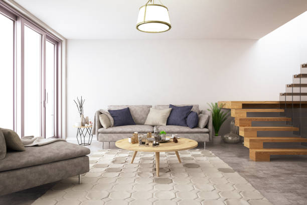 istock Modern Living Room with Sofa 1140118061