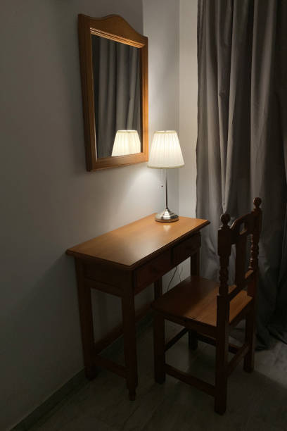 istock table lamp with lampshade on a wooden table 1140125049