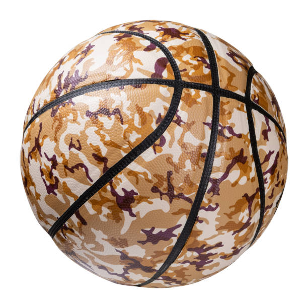 istock new rubber basketball with camouflage design, on a white background 1140125362