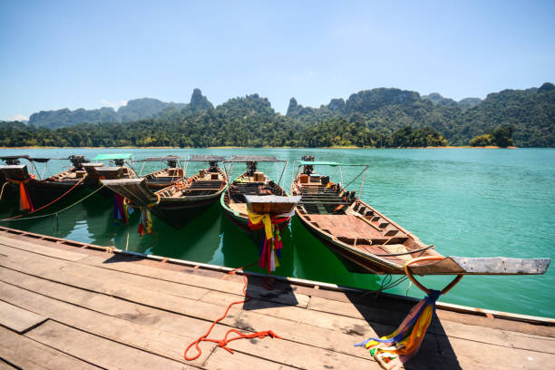 istock Khao Sok National Park Boat on a sunny day 1140128498