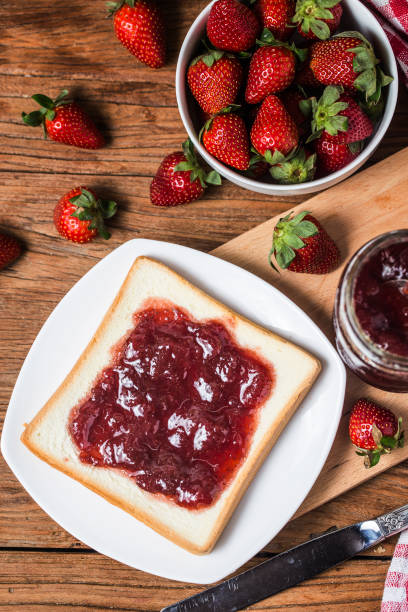 istock healthy breakfast with strawberry jam 1140130031