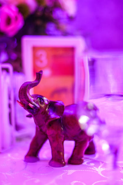 istock Small elephant statue decoration on the table 1140133860