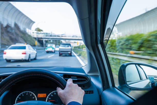 istock Car running on the highway 1140137142