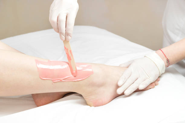 istock Woman in a  doing depilation 1140137633