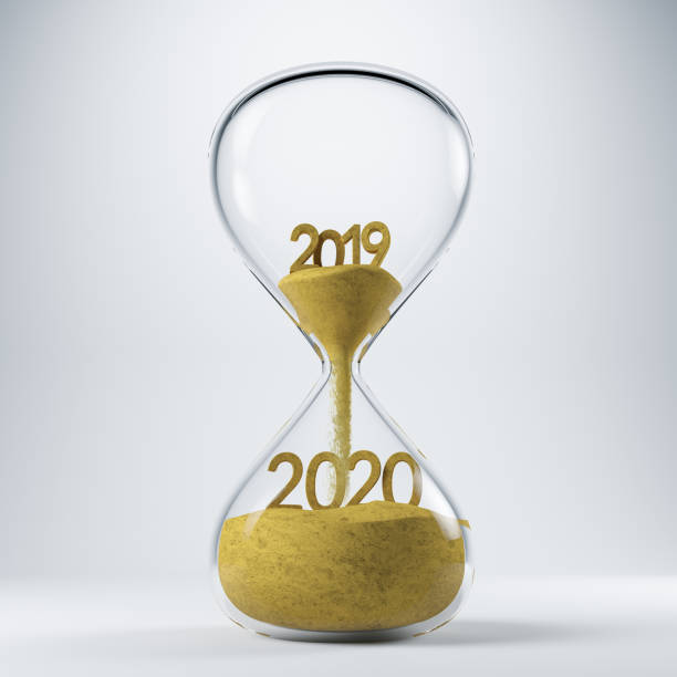 istock New Year Clock 2020 Concept with Hourglass 1140139724
