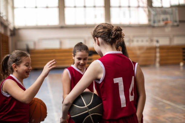 istock Female basketball team taking a break 1140141158