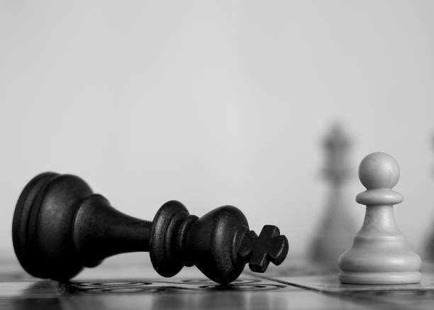 istock Chess photographed on a chessboard 1140142517