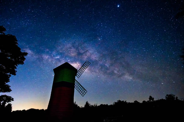 istock night sky with milky way galaxy 1140142610