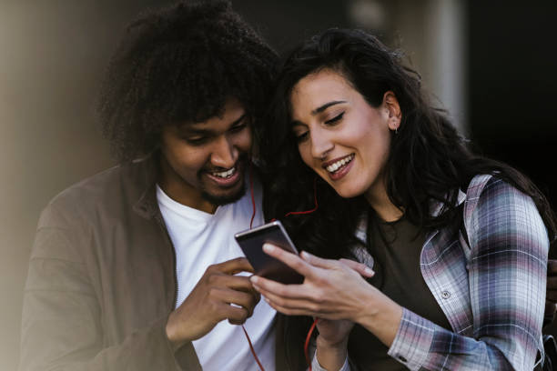 istock Beautiful young couple having fun outdoors on a lovely day 1140144302