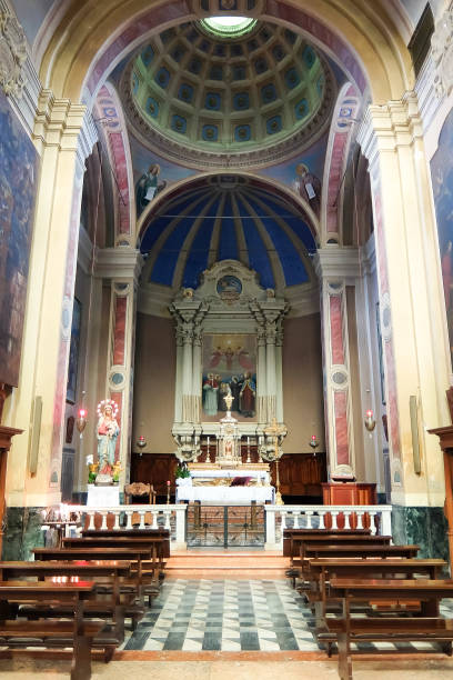 istock Interiors of catholic church (Duomo di Comacchio). 1140149059