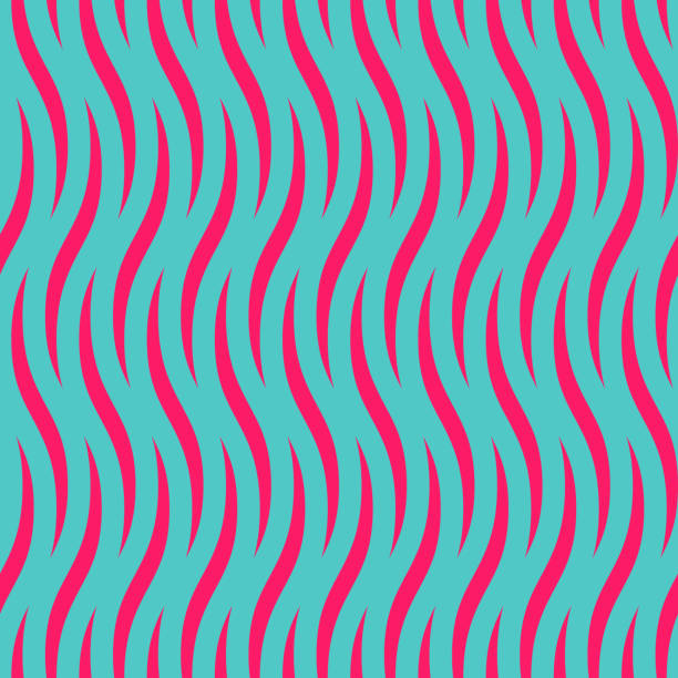 seamless op art 80’s style vector wave pattern. seamless op art 80’s style vector wave pattern. flame designs stock illustrations