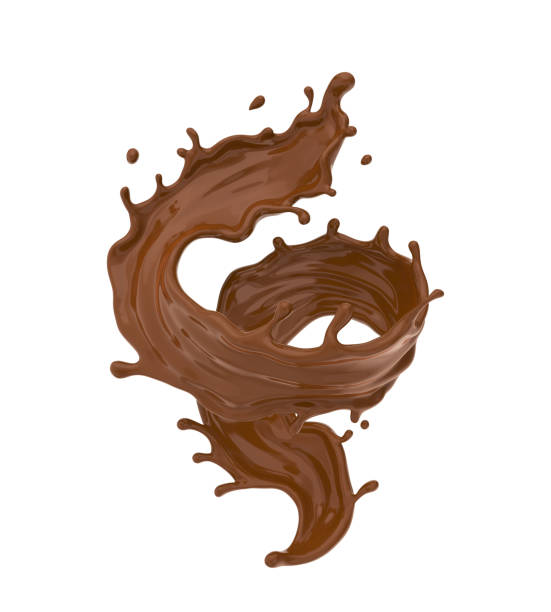 istock Chocolate or cocoa splash isolated on white background. 1140151659