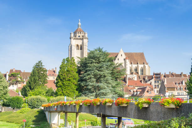 Cityscape of Dole - France Cityscape of Dole - France dole stock pictures, royalty-free photos & images