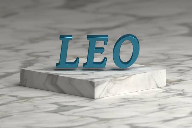 istock LEO word over marble pedestal podium 1140157132