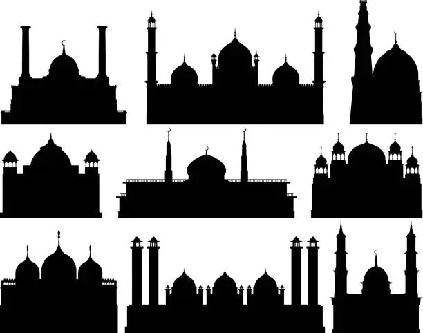 Vector illustration of Highly Detailed Mosques