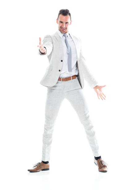 istock Handsome businessman is excited and dancing 1140162737