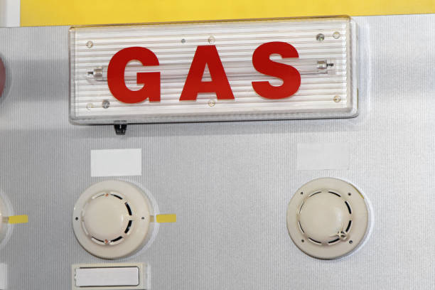 gas - gas natural gas leaking sensor imagens e fotografias de stock