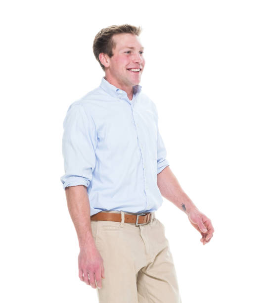 istock Attractive young male walking 1140164056