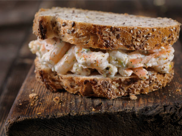 istock Creamy Shrimp Salad Sandwich 1140164424