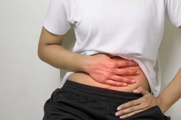 istock Women have a stomach ache 1140165166