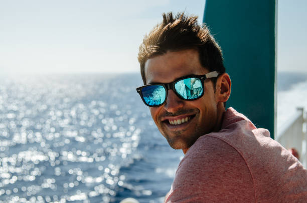 istock Man in a boat in the sea 1140167433