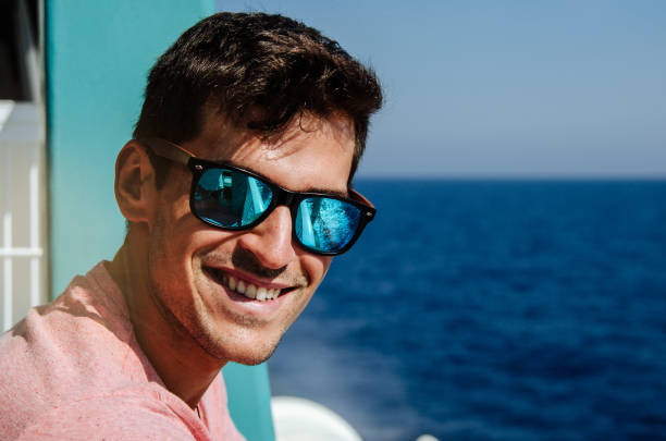 istock Man in a boat in the sea 1140167435