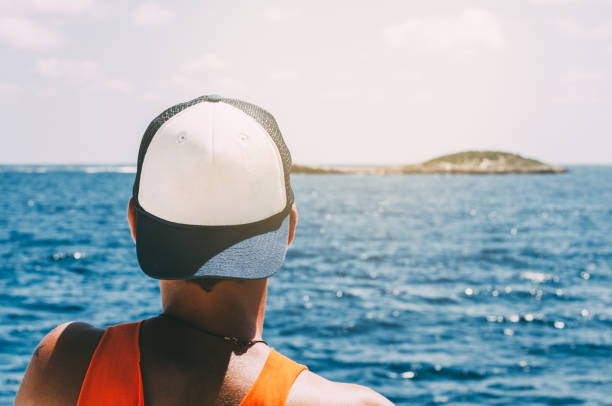 istock Man in a boat in the sea 1140167442