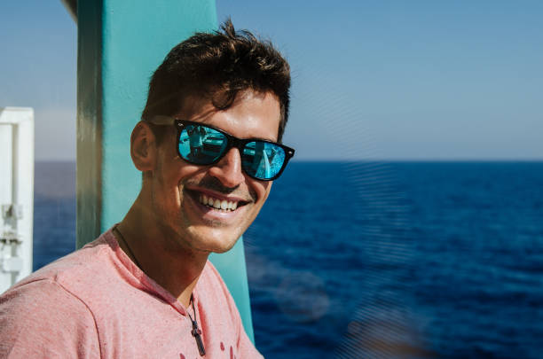 istock Man in a boat in the sea 1140167453