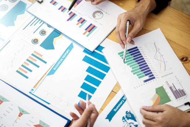 istock Group of business people meeting communication discussion about analyzing data financial report in office. Accounting concept. 1140167790