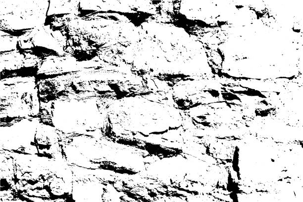 ilustrações, clipart, desenhos animados e ícones de tijolos e textura do vetor das pedras, fundo abstrato. - abstract aging process backgrounds brick