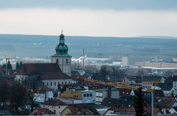 panorama of amberg bavaria germany