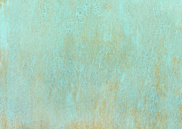 alte rostige narben malen riss metallplatte textur hintergrund - metal rust fungus paint cracked stock-fotos und bilder