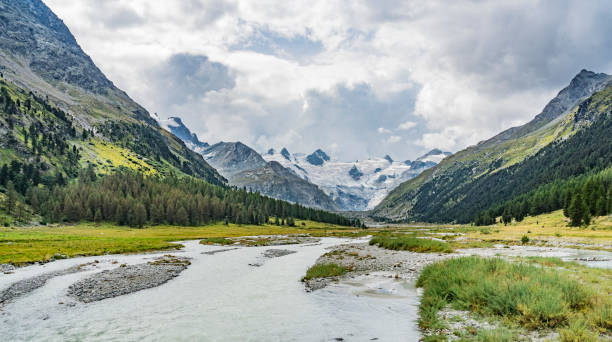 istock Mountainbiking in Engadine valley Switzerland 1140182374