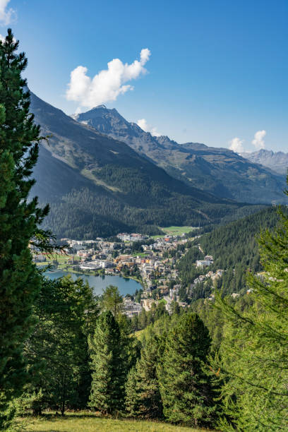 istock Mountainbiking in Engadine valley Switzerland 1140183405