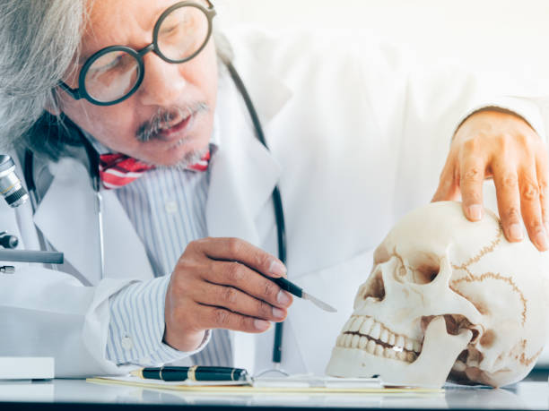 istock Asian Senior Medical Research Scientist working in lap 1140185472