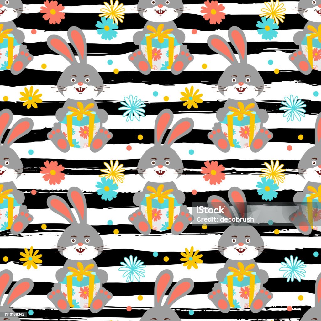 Mô Hình Thỏ Hoạt Hình Thỏ Dễ Thương Giữ Một Mẫu Quà Tặng Liền Mạch ...