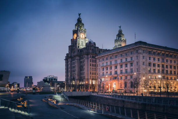 리버풀 간 건물 - liverpool royal liver building uk built structure 뉴스 사진 이미지