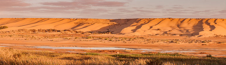 Saguia el Hamra River in Laayoune. \nLaayoune, Western Sahara, Morocco.