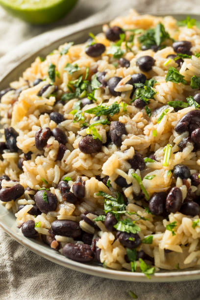 istock Homemade Mexican Black Beans and Rice 1140191466