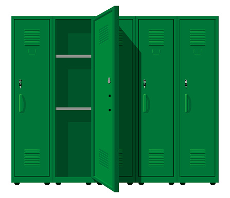 Metal Green Cabinets