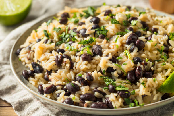 istock Homemade Mexican Black Beans and Rice 1140194393