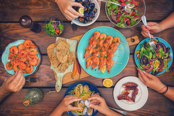 istock Young Family Having Lunch at Home 1140195092