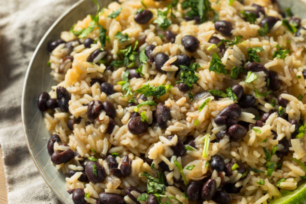 istock Homemade Mexican Black Beans and Rice 1140195246
