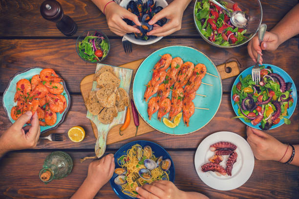 istock Young Family Having Lunch at Home 1140195473