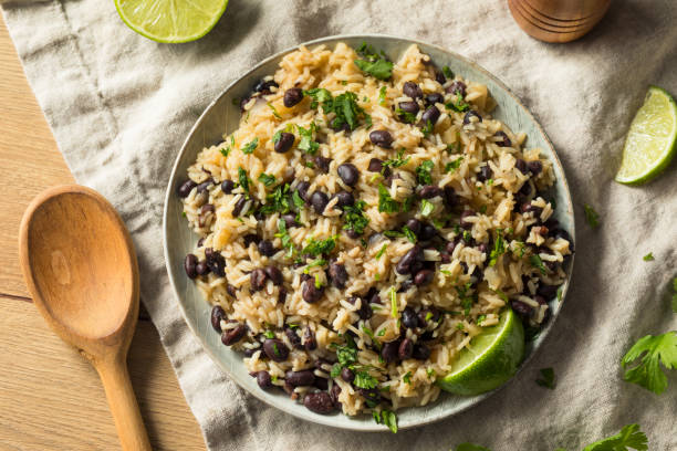 istock Homemade Mexican Black Beans and Rice 1140198078