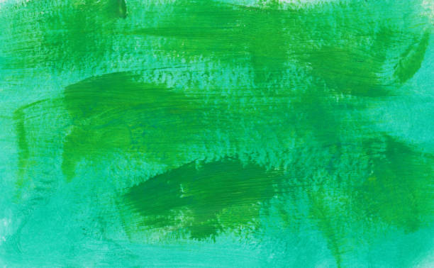 istock Minimal bright green hand painted background 1140198525