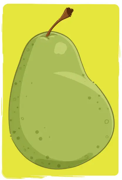 Vector illustration of The Pear