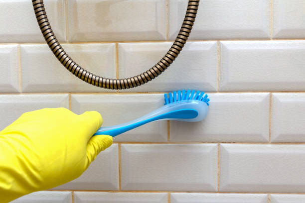 istock cleaning the tile in the shower room 1140208492